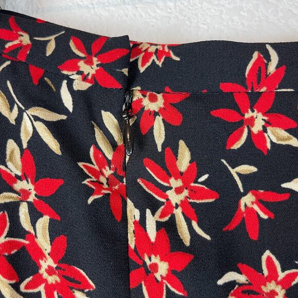 Pendleton Floral Maxi Skirt Womens XXL 2XL Black Red A-Line Casual - Picture 10 of 10